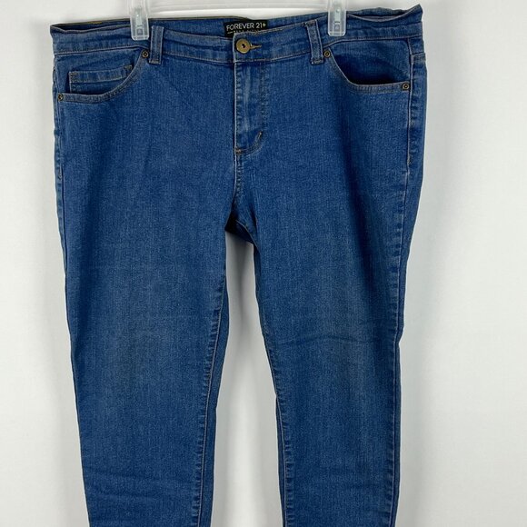 Forever 21 Ankle Skinny Jeans Size 18 Blue Waist 41in Inseam 28in Rise 10in - Picture 1 of 9